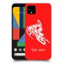 אופנוע שלג כיסוי מגן קשיח בעיצוב אישי עם השם שלך ל Google Pixel 4 XL יחידה אחת סקרין מובייל