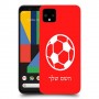 כדורגל - כדור כיסוי מגן קשיח בעיצוב אישי עם השם שלך ל Google Pixel 4 XL יחידה אחת סקרין מובייל