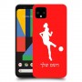 כדורגל - אישה כיסוי מגן קשיח בעיצוב אישי עם השם שלך ל Google Pixel 4 XL יחידה אחת סקרין מובייל