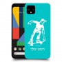 ילד סקייטבורד כיסוי מגן קשיח בעיצוב אישי עם השם שלך ל Google Pixel 4 XL יחידה אחת סקרין מובייל