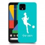 כדורגל - אישה כיסוי מגן קשיח בעיצוב אישי עם השם שלך ל Google Pixel 4 XL יחידה אחת סקרין מובייל