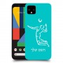 שחקן כדורעף כיסוי מגן קשיח בעיצוב אישי עם השם שלך ל Google Pixel 4 XL יחידה אחת סקרין מובייל