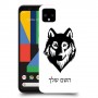 זאב כיסוי מגן קשיח בעיצוב אישי עם השם שלך ל Google Pixel 4 XL יחידה אחת סקרין מובייל