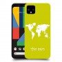 מפת העולם כיסוי מגן קשיח בעיצוב אישי עם השם שלך ל Google Pixel 4 XL יחידה אחת סקרין מובייל