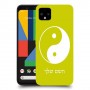 סמל יינג יאנג - סין כיסוי מגן קשיח בעיצוב אישי עם השם שלך ל Google Pixel 4 XL יחידה אחת סקרין מובייל