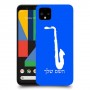 סקספון כיסוי מגן קשיח בעיצוב אישי עם השם שלך ל Google Pixel 4 יחידה אחת סקרין מובייל