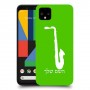 סקספון כיסוי מגן קשיח בעיצוב אישי עם השם שלך ל Google Pixel 4 יחידה אחת סקרין מובייל