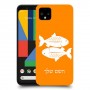 דגים כיסוי מגן קשיח בעיצוב אישי עם השם שלך ל Google Pixel 4 יחידה אחת סקרין מובייל