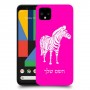 זברה כיסוי מגן קשיח בעיצוב אישי עם השם שלך ל Google Pixel 4 יחידה אחת סקרין מובייל