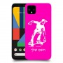 ילד סקייטבורד כיסוי מגן קשיח בעיצוב אישי עם השם שלך ל Google Pixel 4 יחידה אחת סקרין מובייל