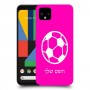 כדורגל - כדור כיסוי מגן קשיח בעיצוב אישי עם השם שלך ל Google Pixel 4 יחידה אחת סקרין מובייל