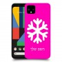 שלג כיסוי מגן קשיח בעיצוב אישי עם השם שלך ל Google Pixel 4 יחידה אחת סקרין מובייל
