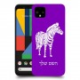 זברה כיסוי מגן קשיח בעיצוב אישי עם השם שלך ל Google Pixel 4 יחידה אחת סקרין מובייל