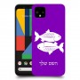 דגים כיסוי מגן קשיח בעיצוב אישי עם השם שלך ל Google Pixel 4 יחידה אחת סקרין מובייל