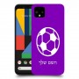 כדורגל - כדור כיסוי מגן קשיח בעיצוב אישי עם השם שלך ל Google Pixel 4 יחידה אחת סקרין מובייל