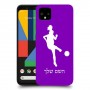 כדורגל - אישה כיסוי מגן קשיח בעיצוב אישי עם השם שלך ל Google Pixel 4 יחידה אחת סקרין מובייל