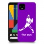 שחקן טניס כיסוי מגן קשיח בעיצוב אישי עם השם שלך ל Google Pixel 4 יחידה אחת סקרין מובייל