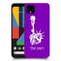 פסל החירות כיסוי מגן קשיח בעיצוב אישי עם השם שלך ל Google Pixel 4 יחידה אחת סקרין מובייל