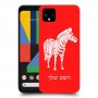 זברה כיסוי מגן קשיח בעיצוב אישי עם השם שלך ל Google Pixel 4 יחידה אחת סקרין מובייל