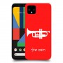 חצוצרה כיסוי מגן קשיח בעיצוב אישי עם השם שלך ל Google Pixel 4 יחידה אחת סקרין מובייל