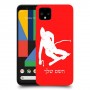 סקִי כיסוי מגן קשיח בעיצוב אישי עם השם שלך ל Google Pixel 4 יחידה אחת סקרין מובייל