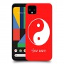 סמל יינג יאנג - סין כיסוי מגן קשיח בעיצוב אישי עם השם שלך ל Google Pixel 4 יחידה אחת סקרין מובייל