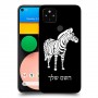 זברה כיסוי מגן קשיח בעיצוב אישי עם השם שלך ל Google Pixel 4a יחידה אחת סקרין מובייל