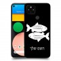 דגים כיסוי מגן קשיח בעיצוב אישי עם השם שלך ל Google Pixel 4a יחידה אחת סקרין מובייל