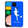 כדורגל - אישה כיסוי מגן קשיח בעיצוב אישי עם השם שלך ל Google Pixel 4a יחידה אחת סקרין מובייל