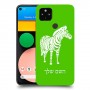 זברה כיסוי מגן קשיח בעיצוב אישי עם השם שלך ל Google Pixel 4a יחידה אחת סקרין מובייל