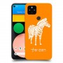 זברה כיסוי מגן קשיח בעיצוב אישי עם השם שלך ל Google Pixel 4a יחידה אחת סקרין מובייל