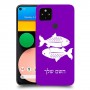 דגים כיסוי מגן קשיח בעיצוב אישי עם השם שלך ל Google Pixel 4a יחידה אחת סקרין מובייל