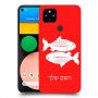 דגים כיסוי מגן קשיח בעיצוב אישי עם השם שלך ל Google Pixel 4a יחידה אחת סקרין מובייל