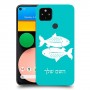 דגים כיסוי מגן קשיח בעיצוב אישי עם השם שלך ל Google Pixel 4a יחידה אחת סקרין מובייל