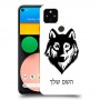 זאב כיסוי מגן קשיח בעיצוב אישי עם השם שלך ל Google Pixel 4a יחידה אחת סקרין מובייל