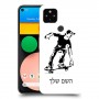 ילד סקייטבורד כיסוי מגן קשיח בעיצוב אישי עם השם שלך ל Google Pixel 4a יחידה אחת סקרין מובייל