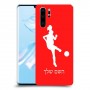 כדורגל - אישה כיסוי מגן קשיח בעיצוב אישי עם השם שלך ל Huawei P30 Pro יחידה אחת סקרין מובייל