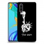 פסל החירות כיסוי מגן קשיח בעיצוב אישי עם השם שלך ל Huawei P30 יחידה אחת סקרין מובייל