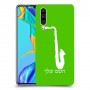 סקספון כיסוי מגן קשיח בעיצוב אישי עם השם שלך ל Huawei P30 יחידה אחת סקרין מובייל
