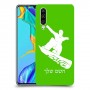סנובורד כיסוי מגן קשיח בעיצוב אישי עם השם שלך ל Huawei P30 יחידה אחת סקרין מובייל