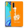 פסל החירות כיסוי מגן קשיח בעיצוב אישי עם השם שלך ל Huawei P30 יחידה אחת סקרין מובייל