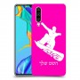 סנובורד כיסוי מגן קשיח בעיצוב אישי עם השם שלך ל Huawei P30 יחידה אחת סקרין מובייל