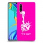 פסל החירות כיסוי מגן קשיח בעיצוב אישי עם השם שלך ל Huawei P30 יחידה אחת סקרין מובייל