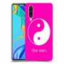 סמל יינג יאנג - סין כיסוי מגן קשיח בעיצוב אישי עם השם שלך ל Huawei P30 יחידה אחת סקרין מובייל