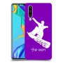 סנובורד כיסוי מגן קשיח בעיצוב אישי עם השם שלך ל Huawei P30 יחידה אחת סקרין מובייל