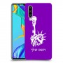פסל החירות כיסוי מגן קשיח בעיצוב אישי עם השם שלך ל Huawei P30 יחידה אחת סקרין מובייל