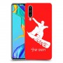 סנובורד כיסוי מגן קשיח בעיצוב אישי עם השם שלך ל Huawei P30 יחידה אחת סקרין מובייל