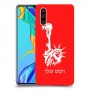 פסל החירות כיסוי מגן קשיח בעיצוב אישי עם השם שלך ל Huawei P30 יחידה אחת סקרין מובייל