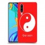 סמל יינג יאנג - סין כיסוי מגן קשיח בעיצוב אישי עם השם שלך ל Huawei P30 יחידה אחת סקרין מובייל
