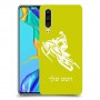 אופנוע שלג כיסוי מגן קשיח בעיצוב אישי עם השם שלך ל Huawei P30 יחידה אחת סקרין מובייל